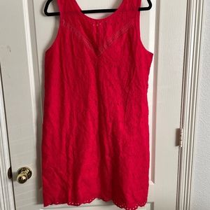 NWT Gap Women's Sleeveless Eyelet Swing Dress